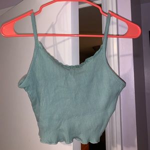 Green Cropped Cami
